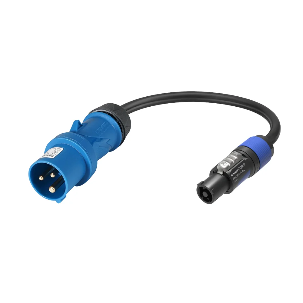 16A Plug to Neutrik PowerCON Blue